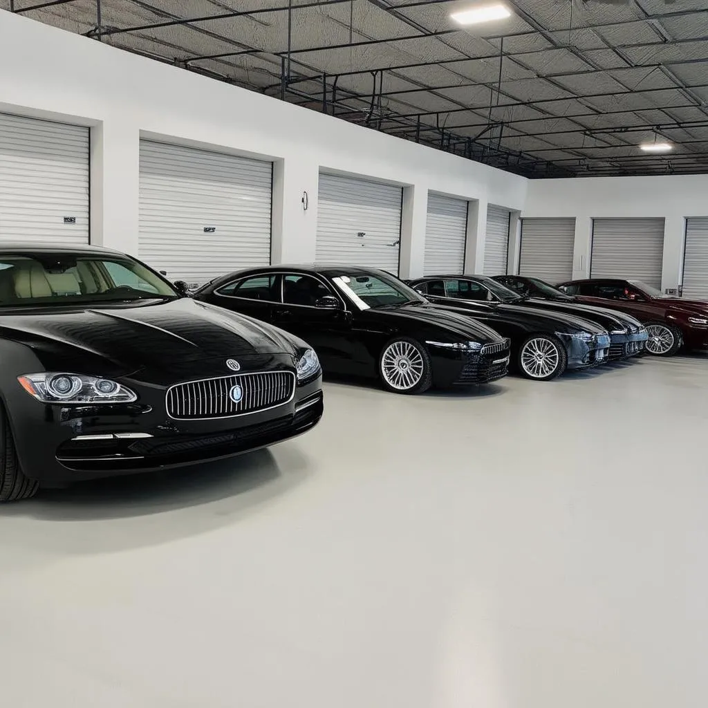 Modern Car Storage Facility in Dubai