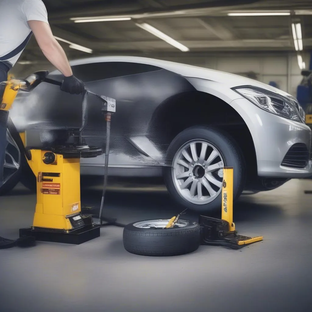 Tire Changer for Efficient Work