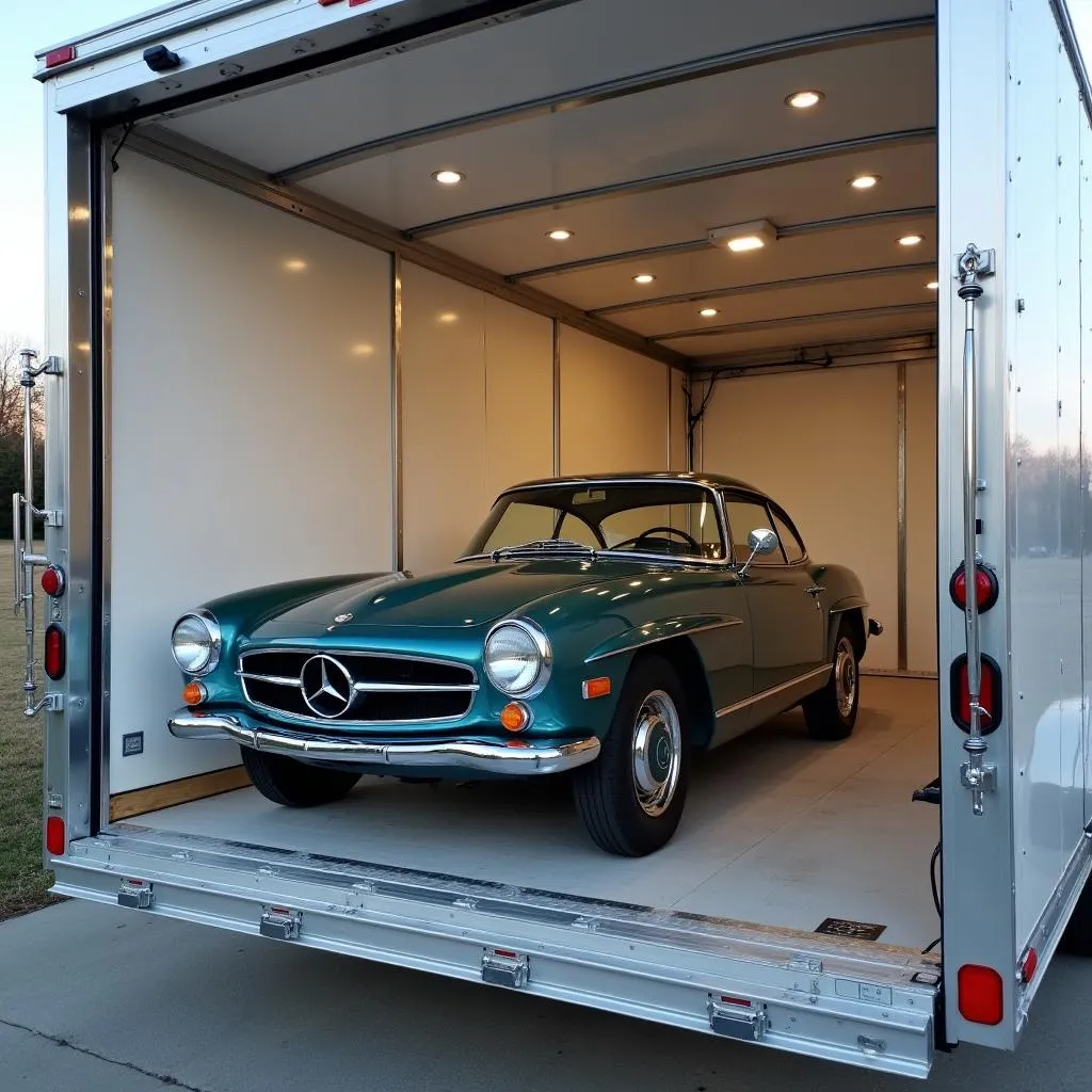 Car toy hauler garage