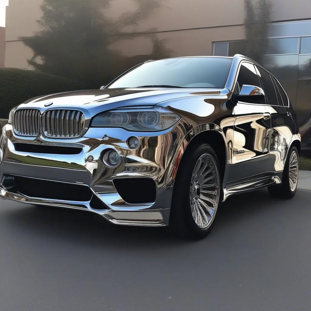 BMW X5 Chrome Wrap