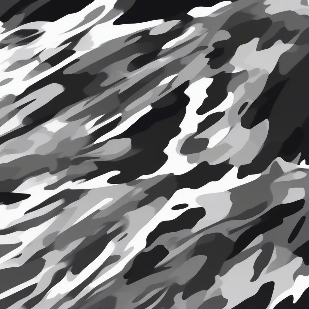 black and white camouflage car wrap design