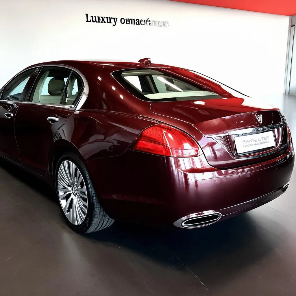 Car With Burgundy Metallic Paint