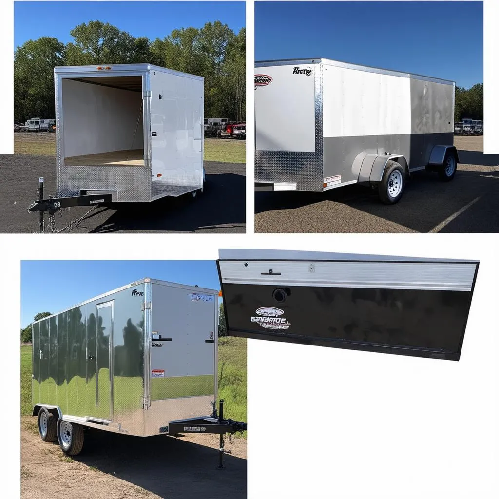 Different types of cargo trailers