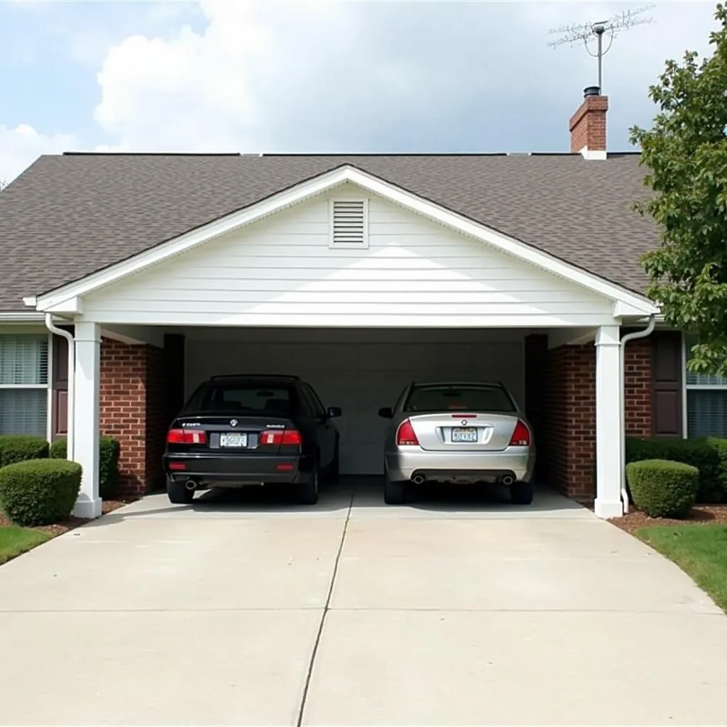 Carport Attached to House