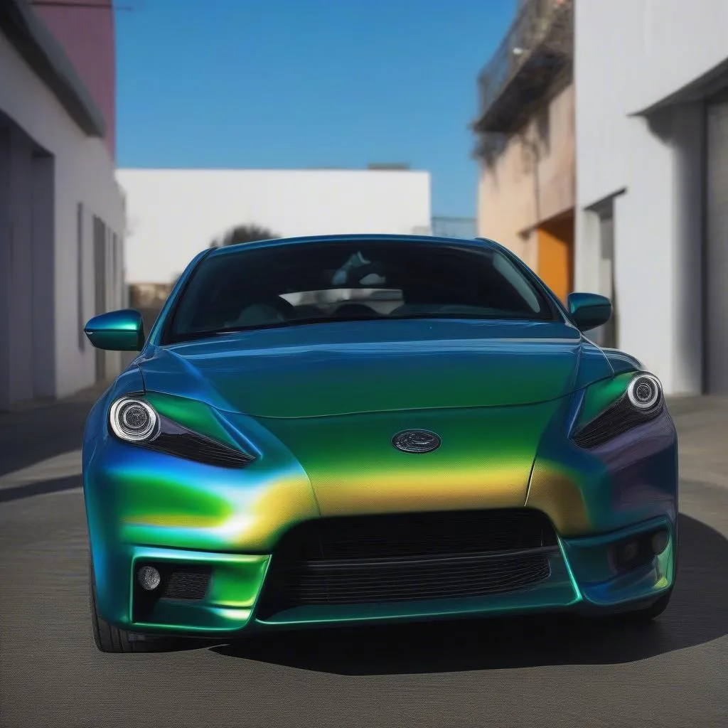 Chameleon Car Paint: Shifting Colors with Light