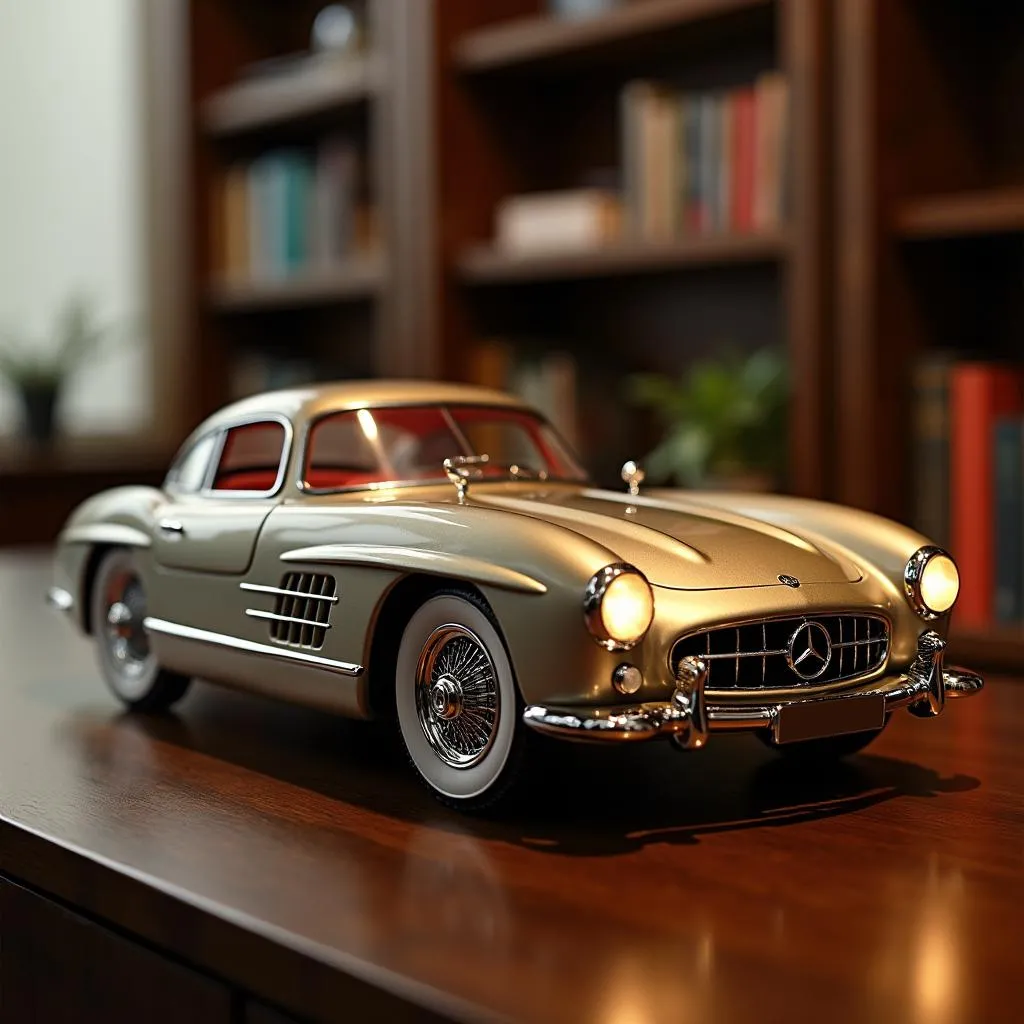 1/6 Scale Model Car on Display Shelf