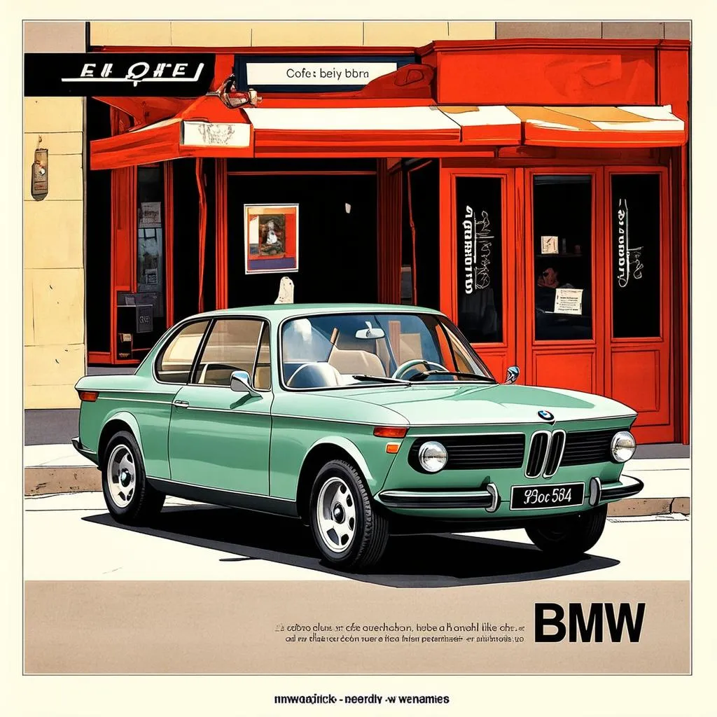 vintage bmw poster