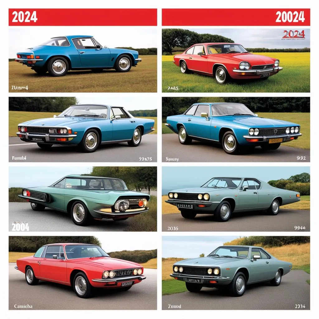 Classic Car Calendar 2024