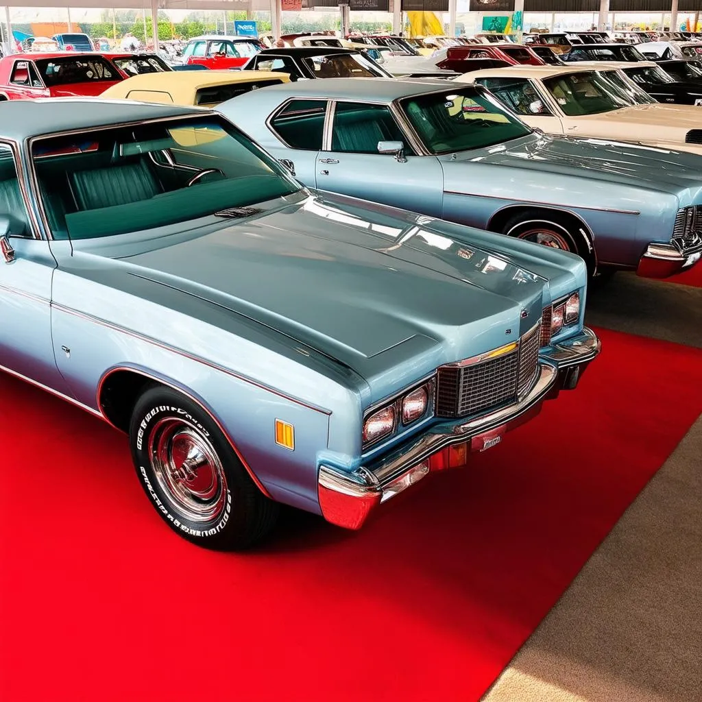 Classic Car Display at Car Show