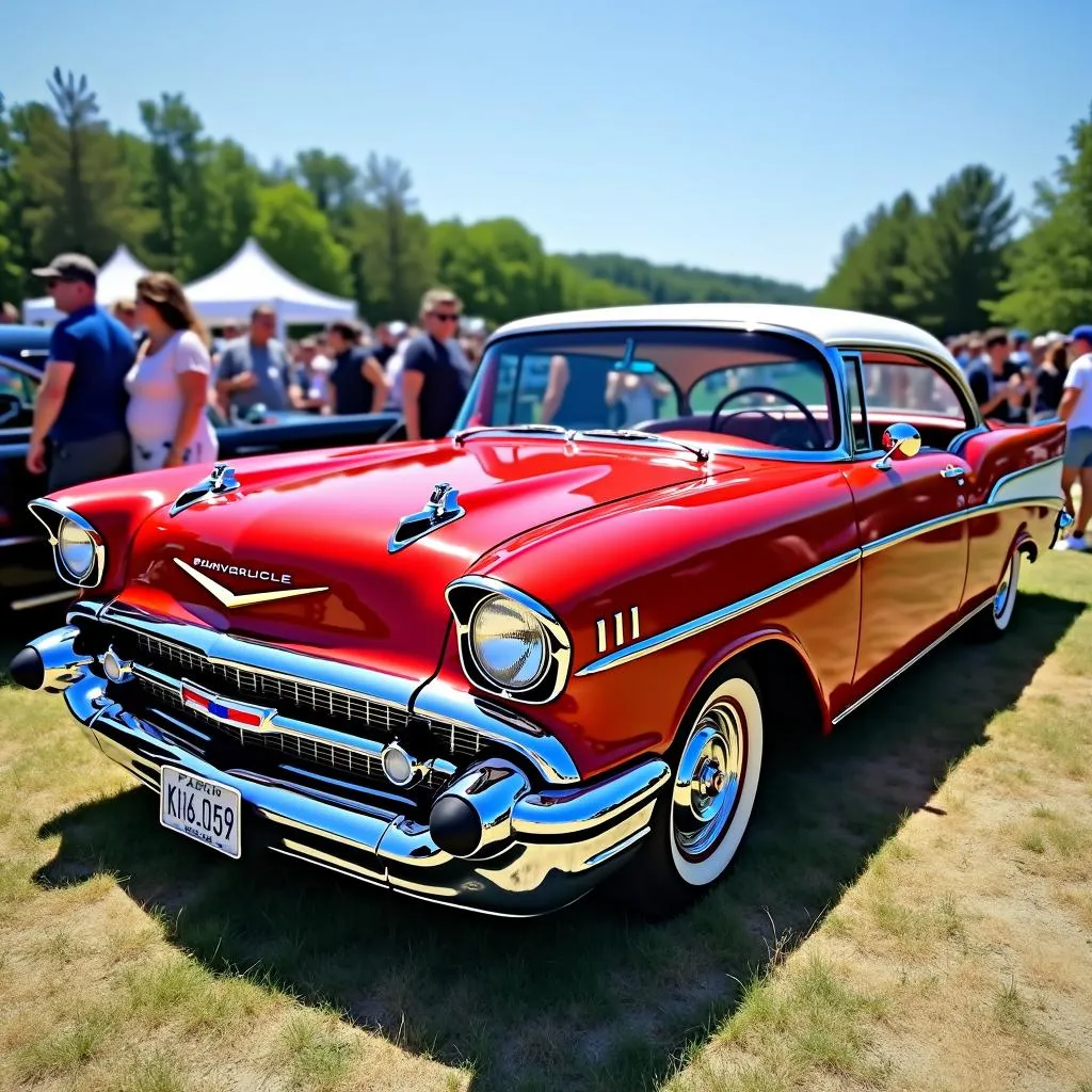 Classic Car Display at Outdoor Festival