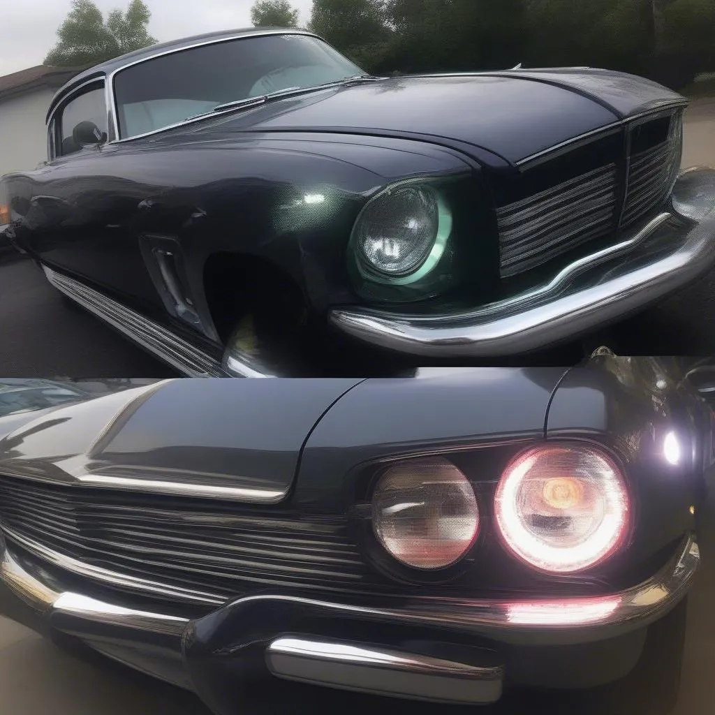 Classic car LED headlight upgrade results