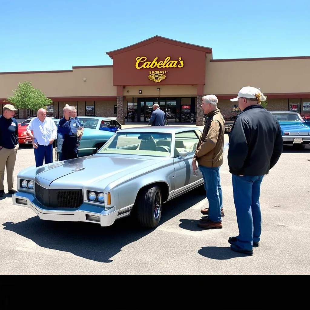 Classic car meetup at Cabela's