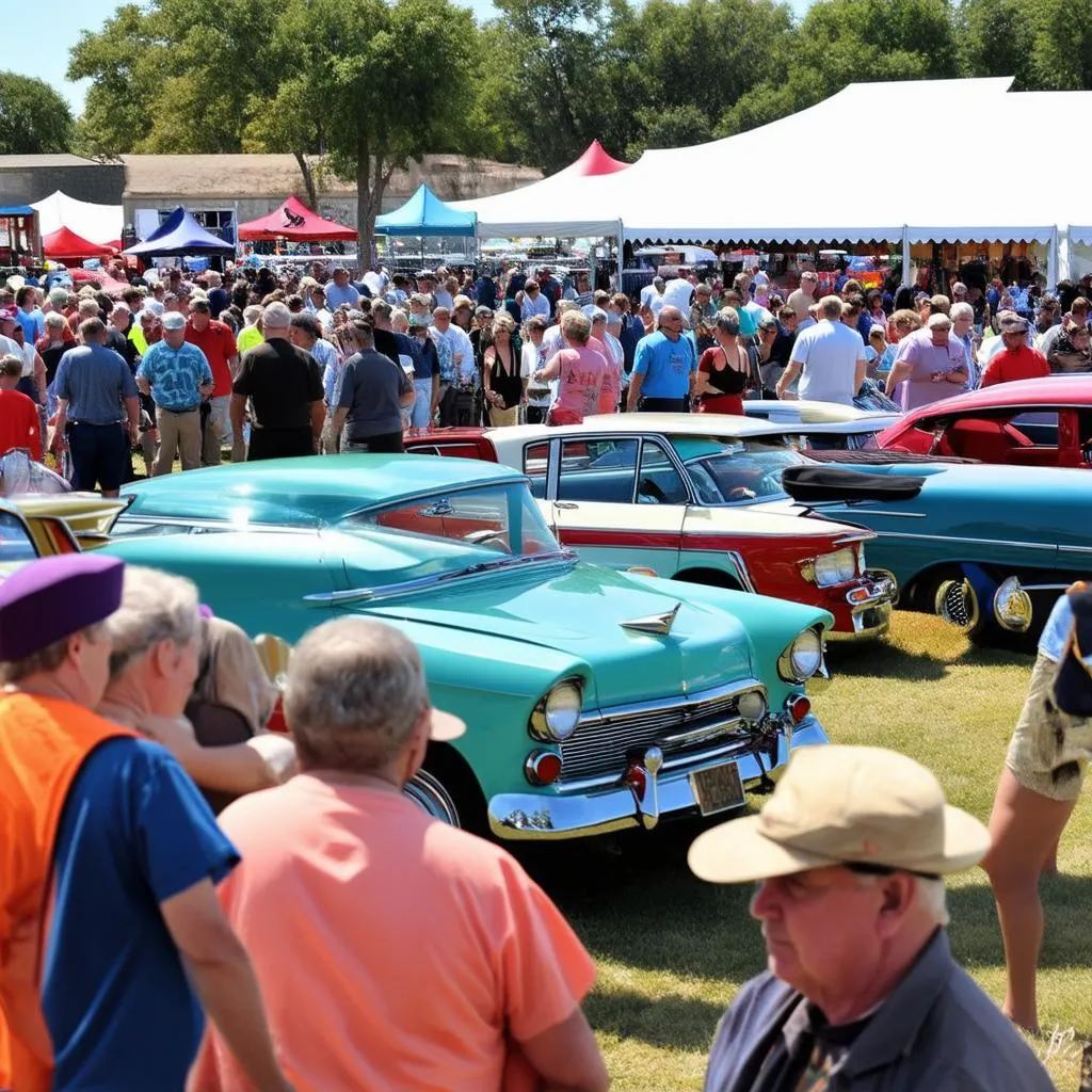 Classic Car Show Crowds