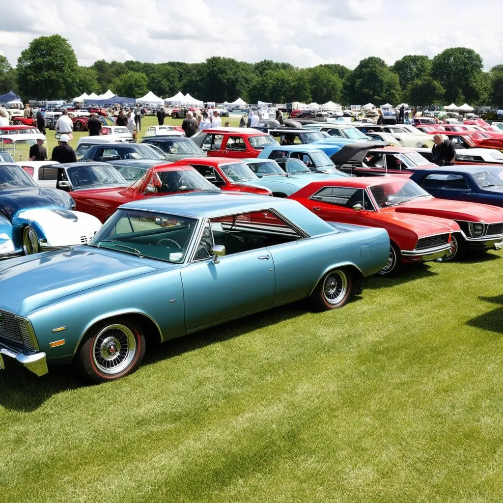 Classic Cars on Display