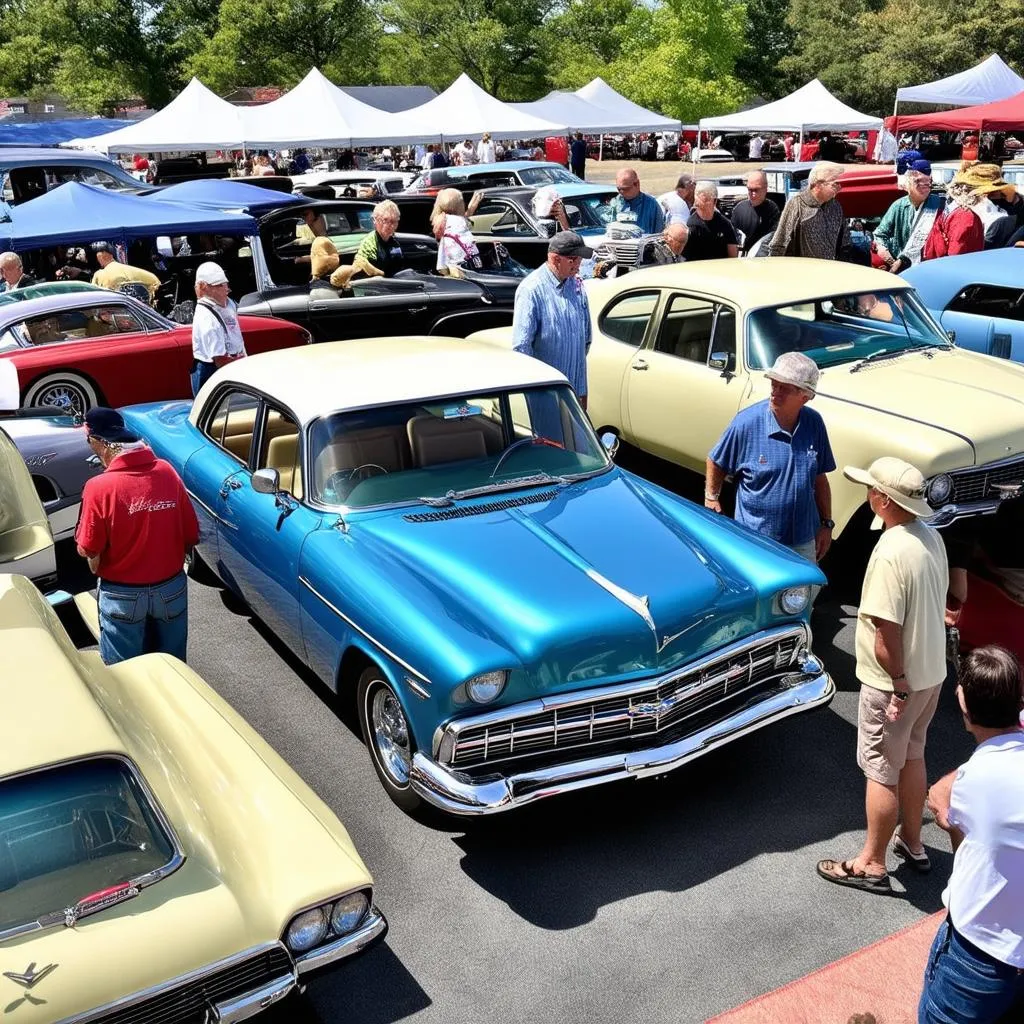 Classic Cars on Display