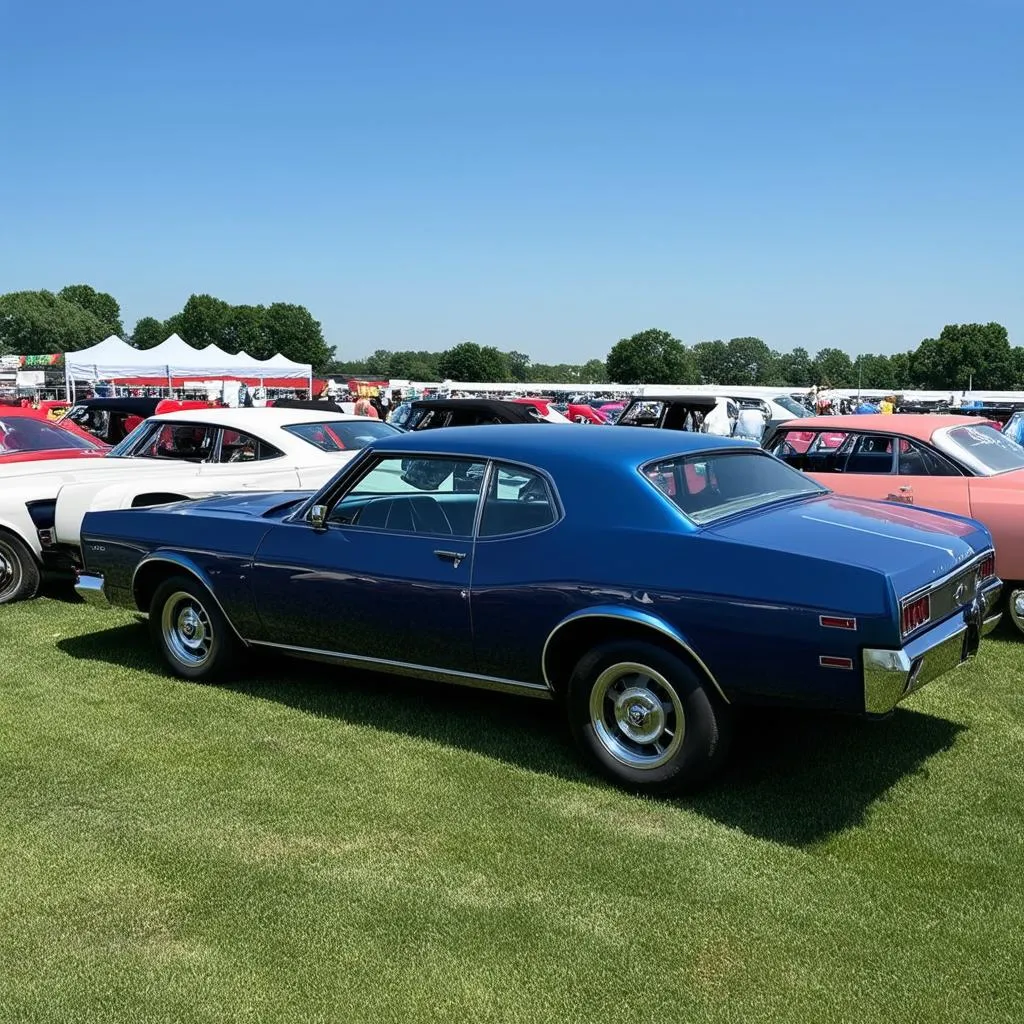 classic cars on display