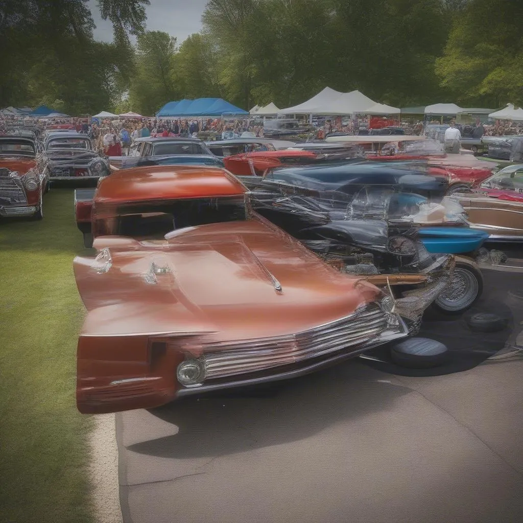 Classic Cars on Display