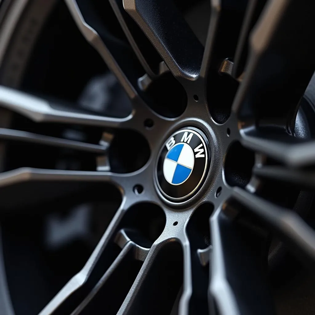 Detail of the BMW Style 5 Wheel Design