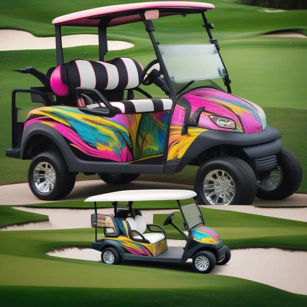 Club Car Wrap on Golf Course