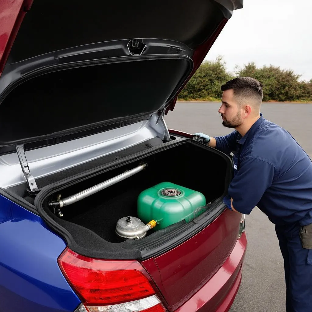 CNG Tank Installation