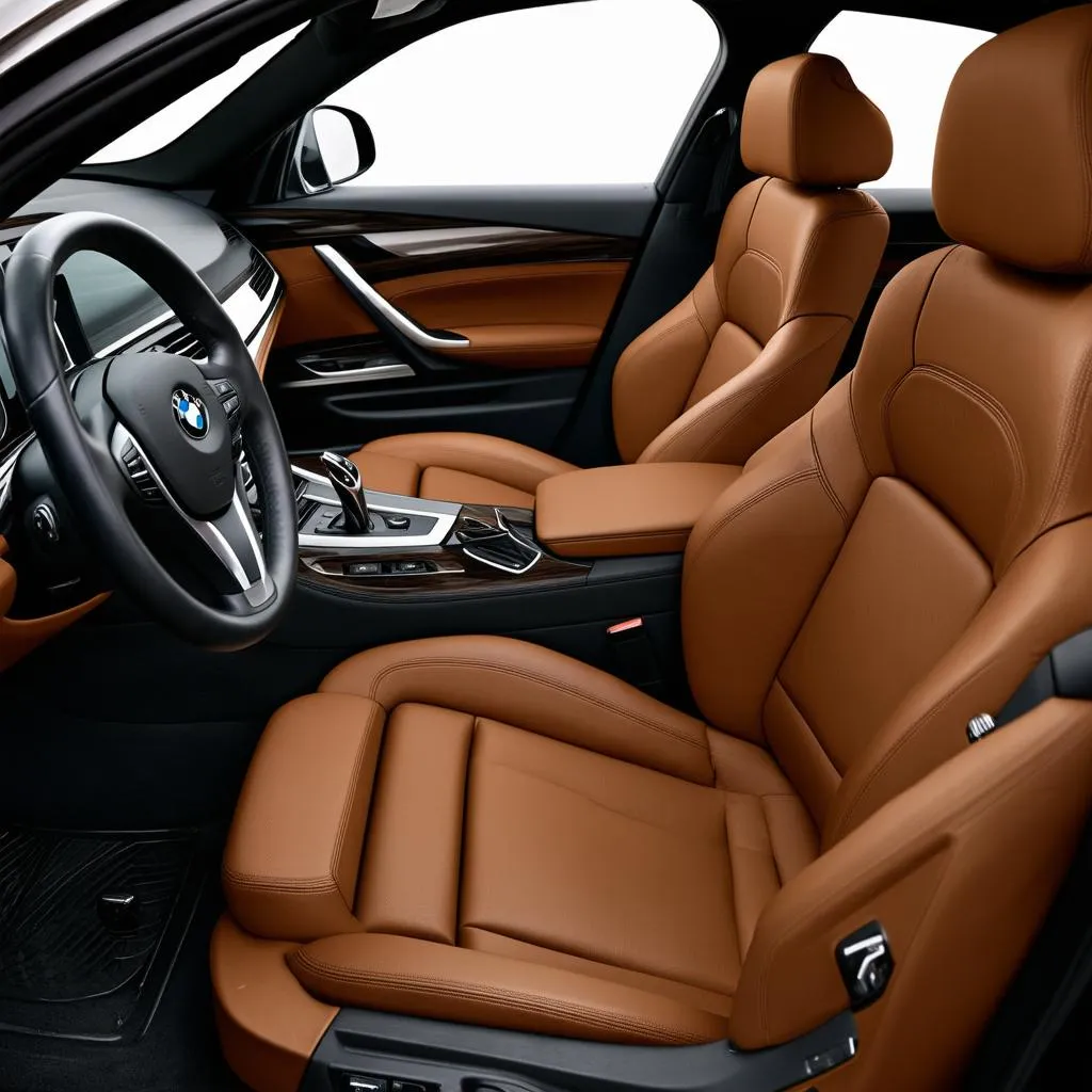 cognac leather bmw interior