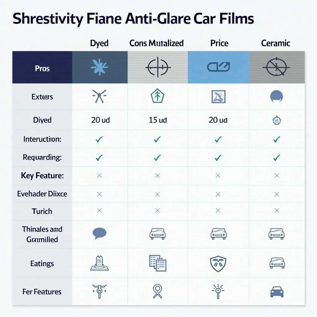 Various Types of Anti-Glare Films for Cars