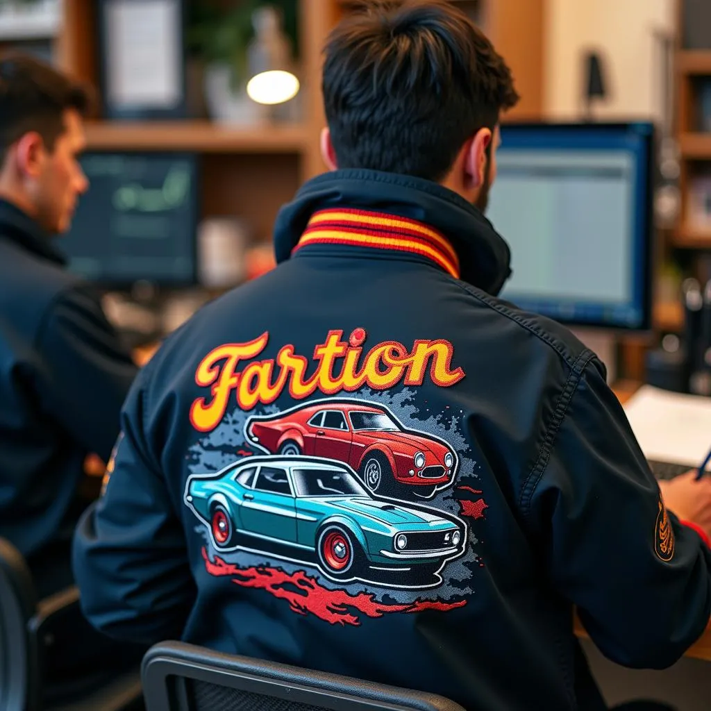 Custom Car Club Jacket Design