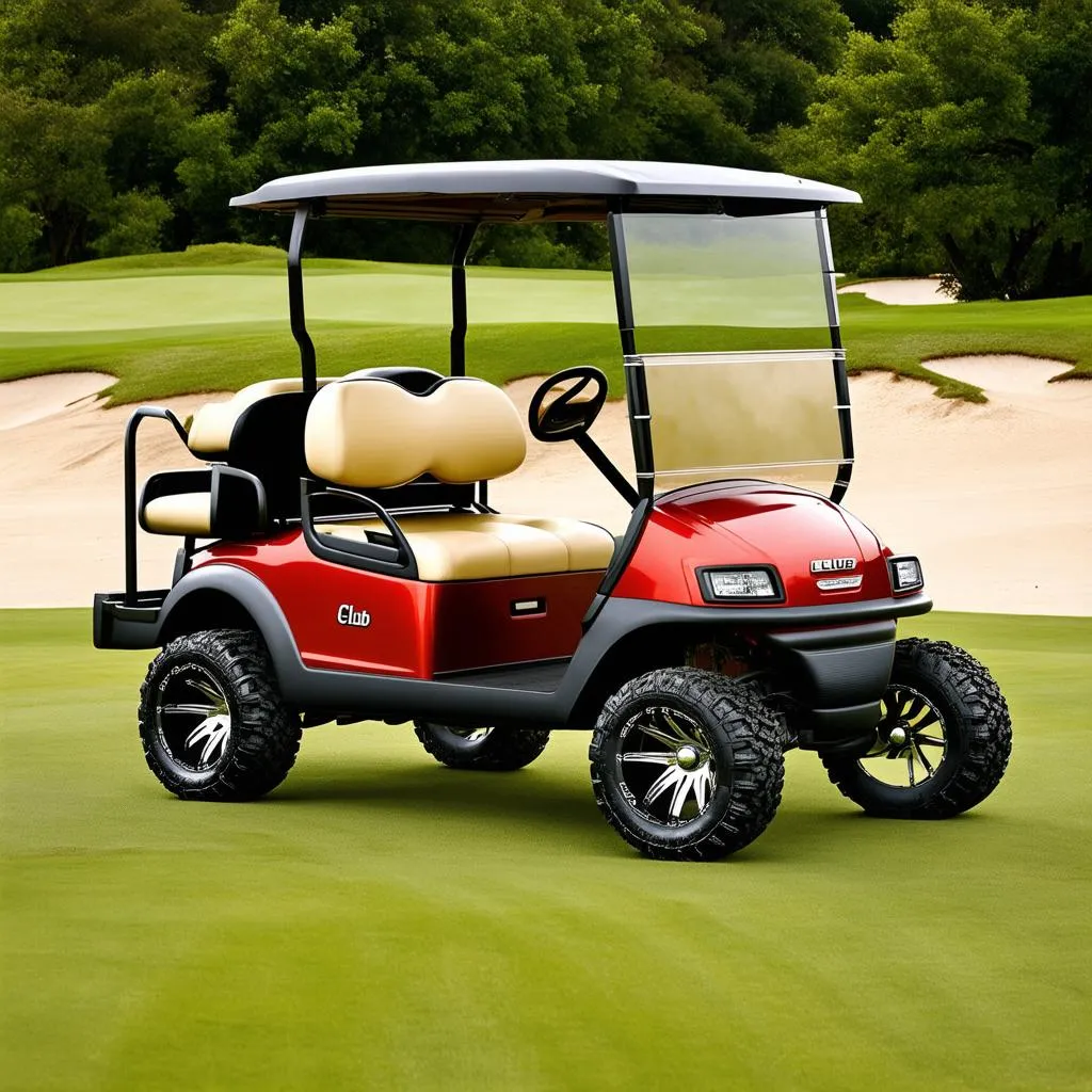 Custom Club Car DS on Golf Course