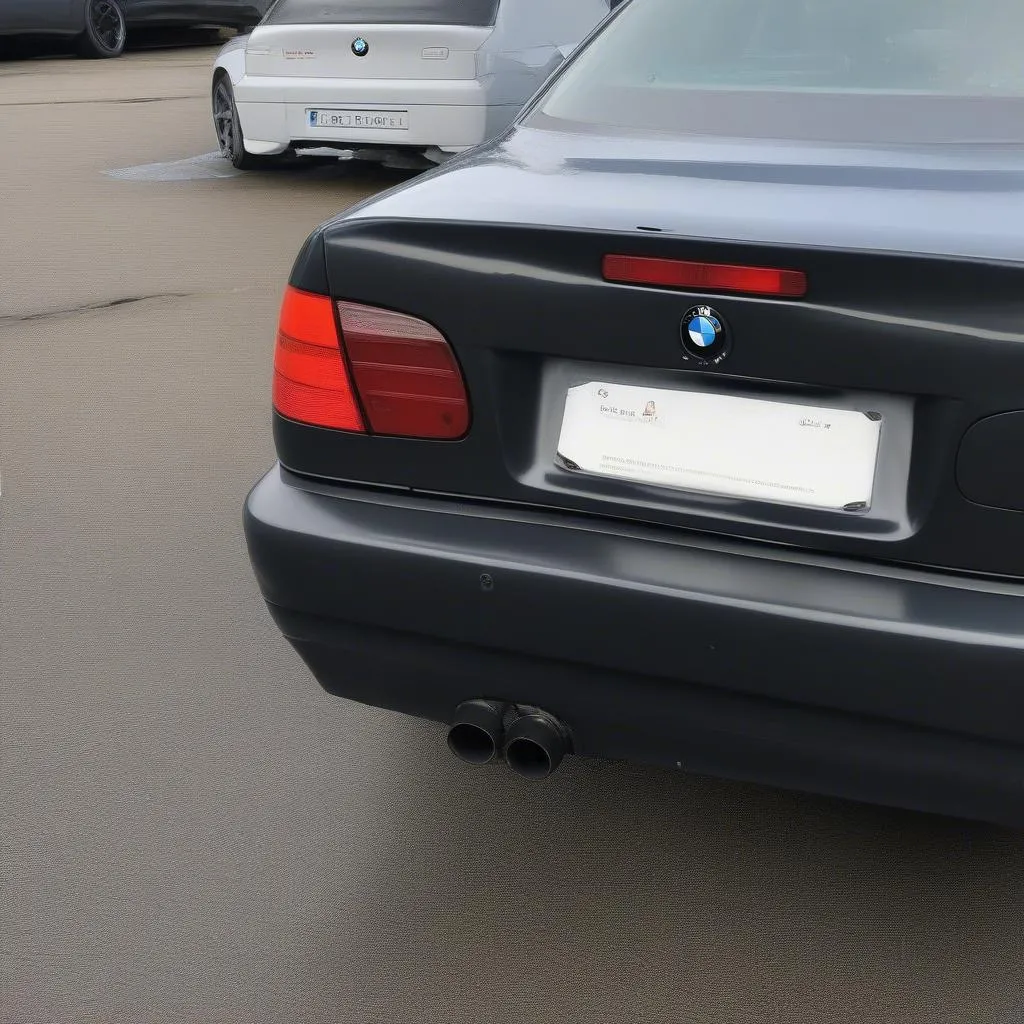 Damaged E46 M3 Back Bumper