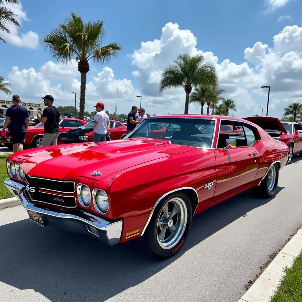 Classic American Muscle Car at Dania Pointe