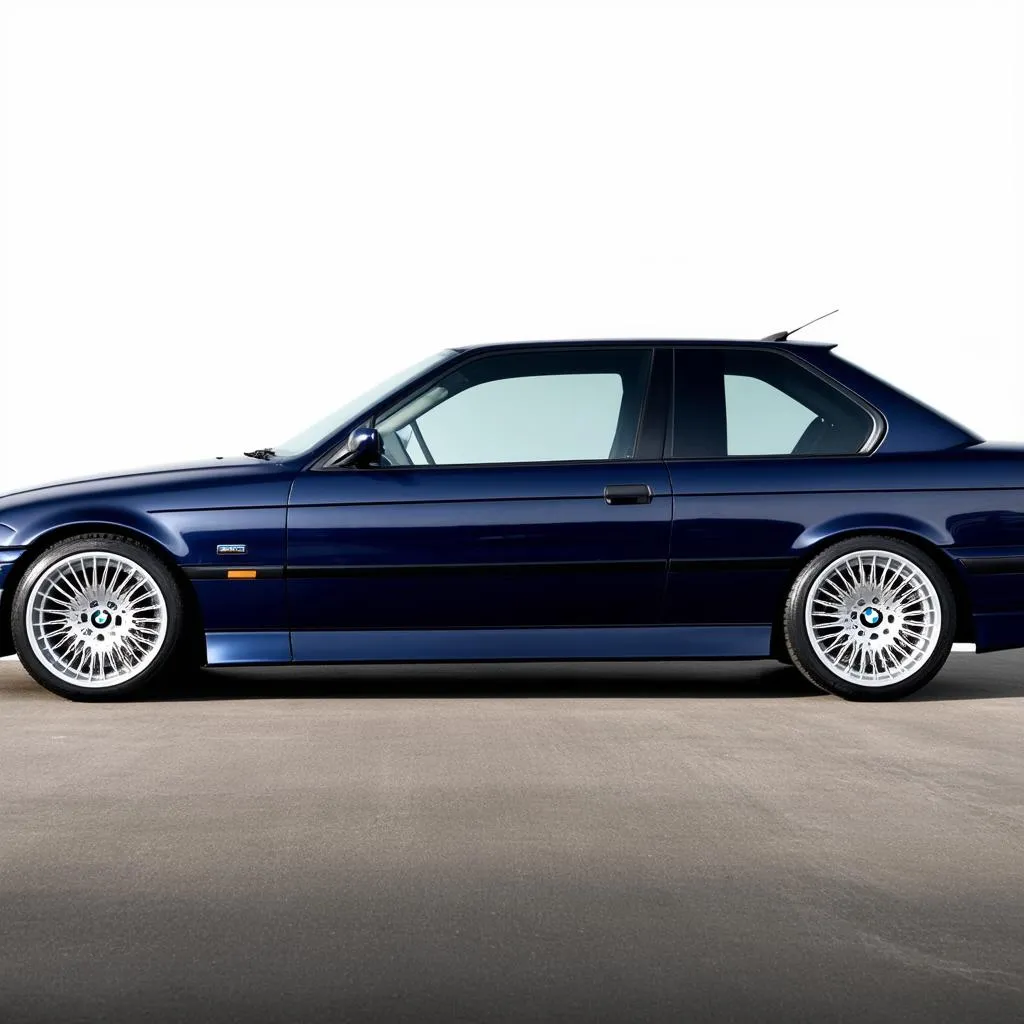 BMW E36 dark blue