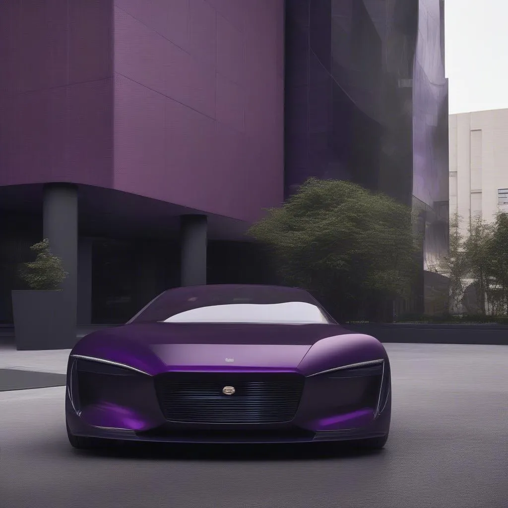 Dark Purple Car Paint