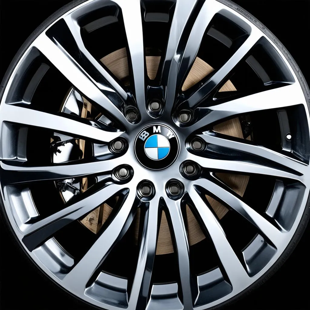 BMW diamond cut wheels