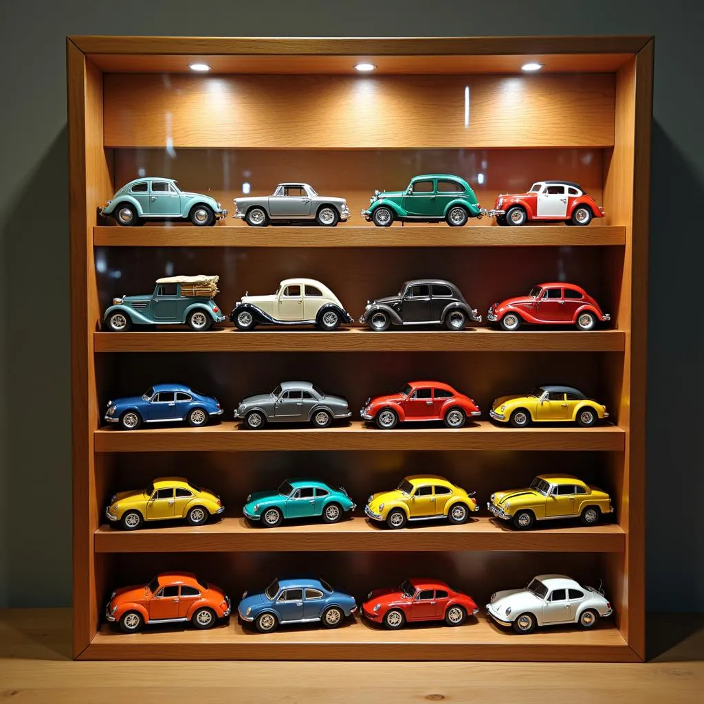 Diecast Cars on Display