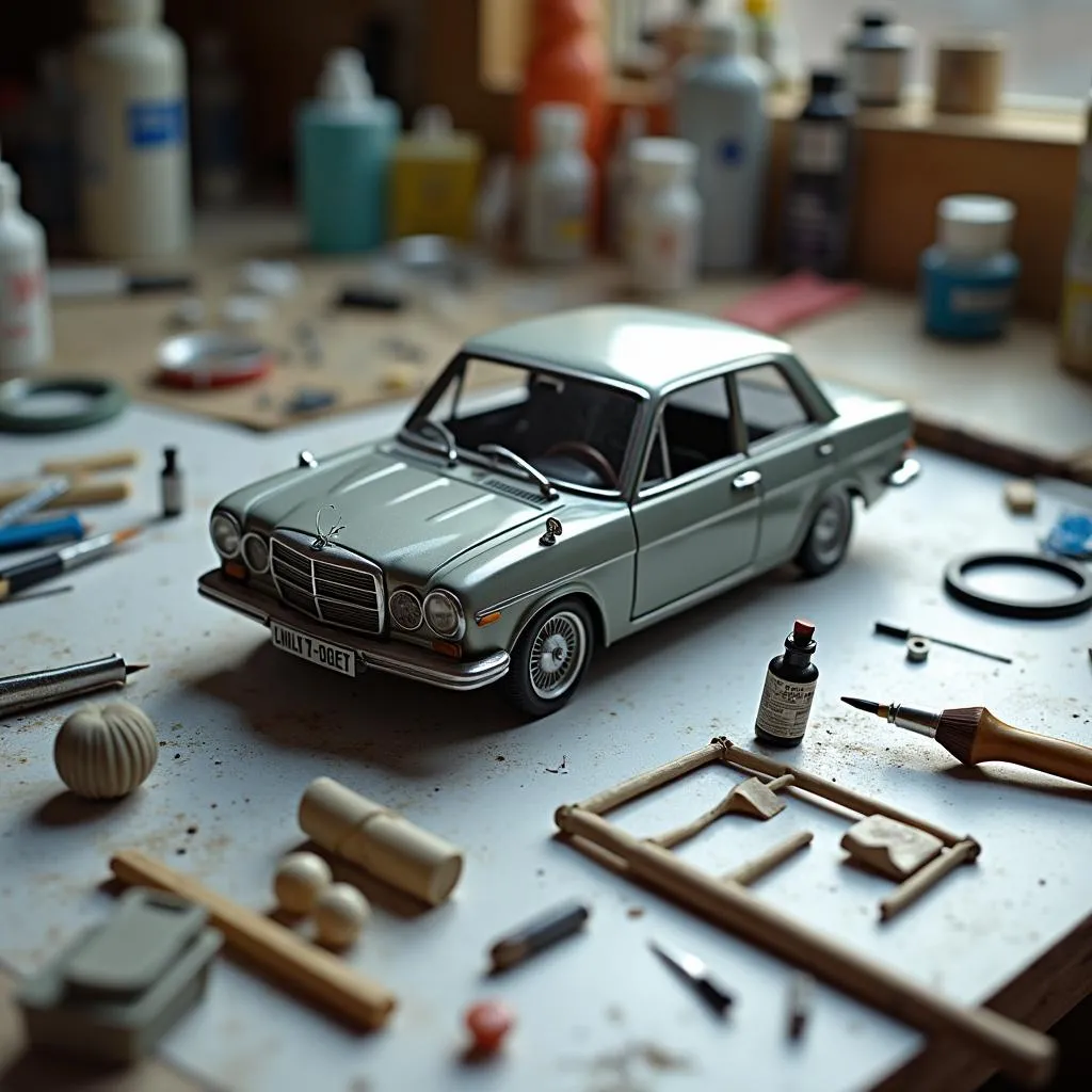 Diecast Model Car Kit Assembly