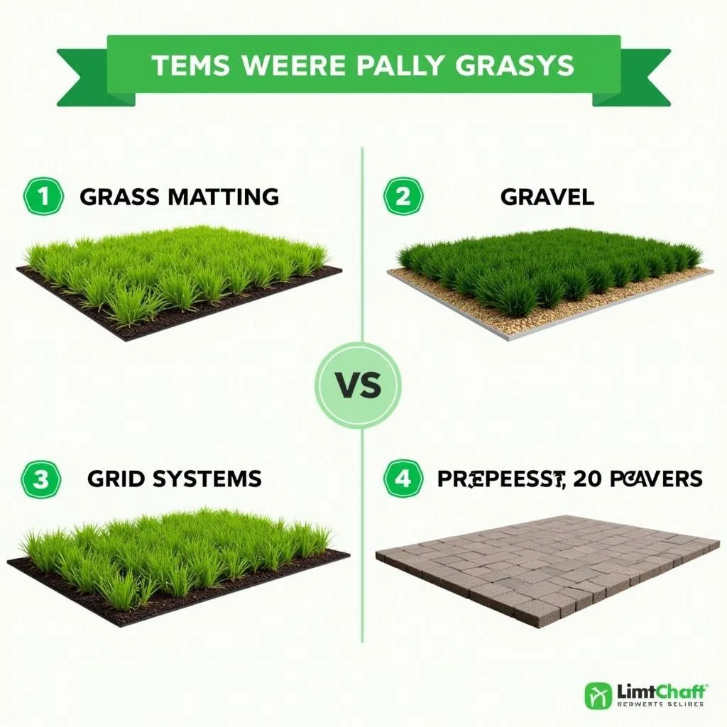 Different Parking Solutions for Grassy Areas