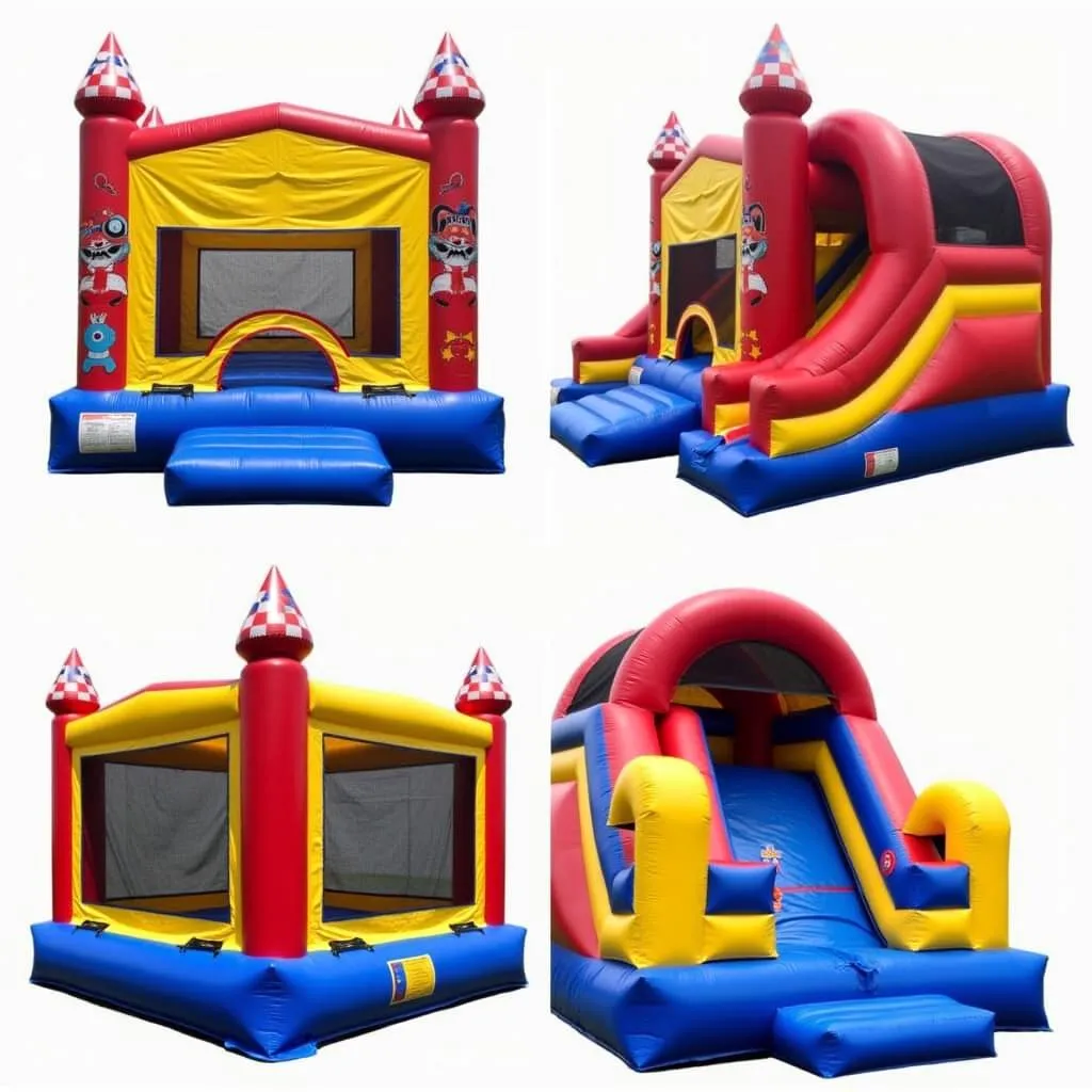 Various Sized Race Car Bounce Houses