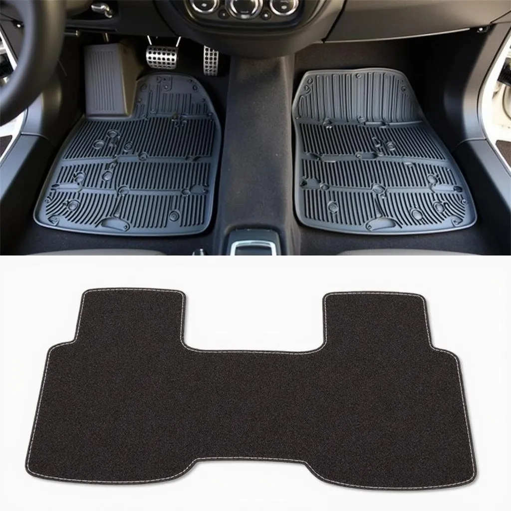 Various car mat options for a Dodge Avenger