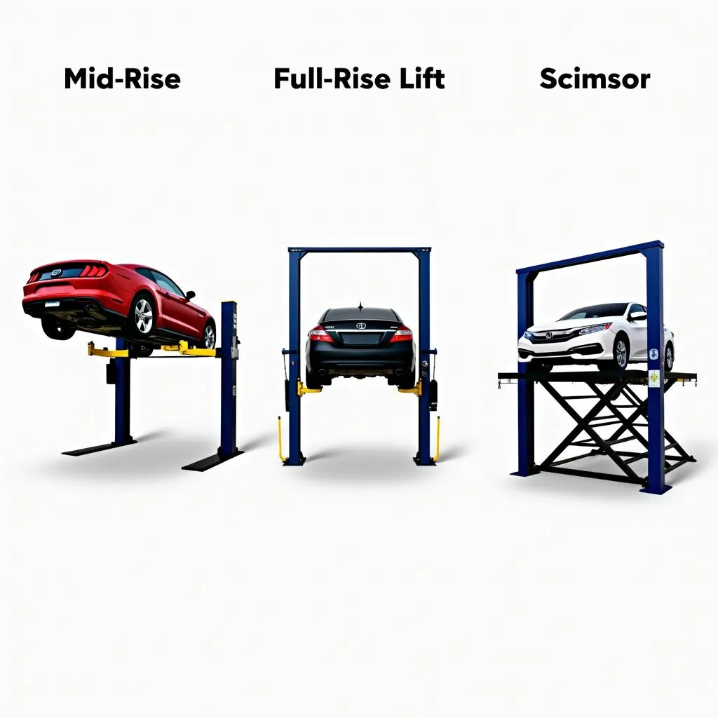 Different types of movable car lifts