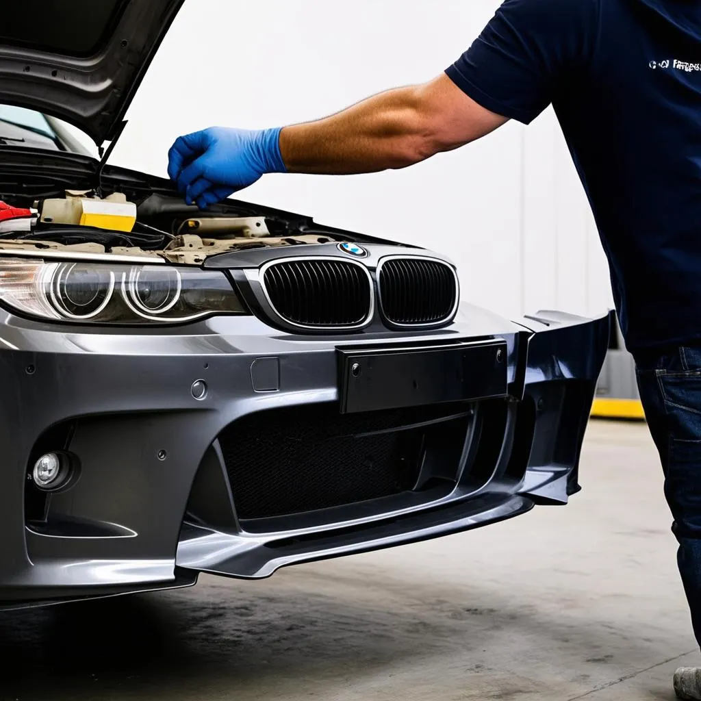 BMW E85 Front Bumper Replacement