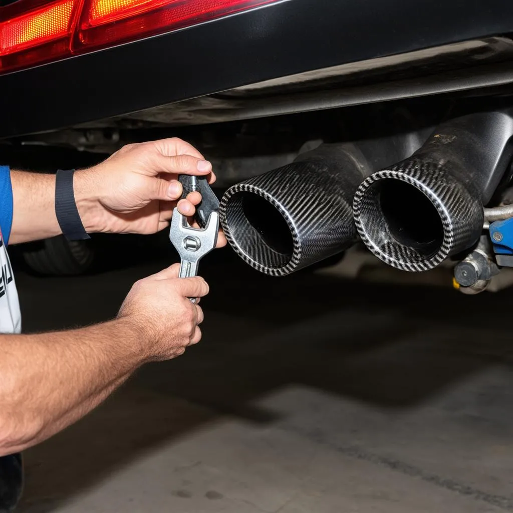 Exhaust Tip Installation