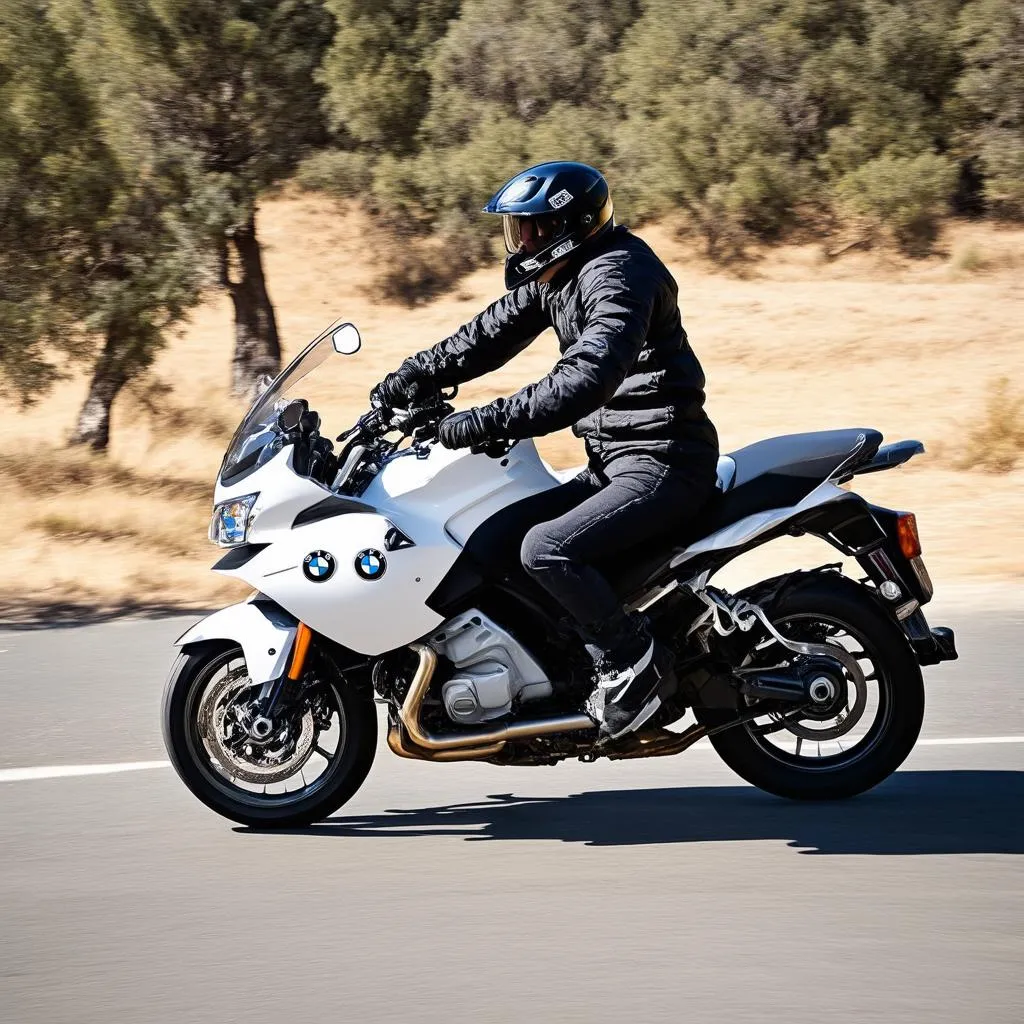 BMW F800ST Riding