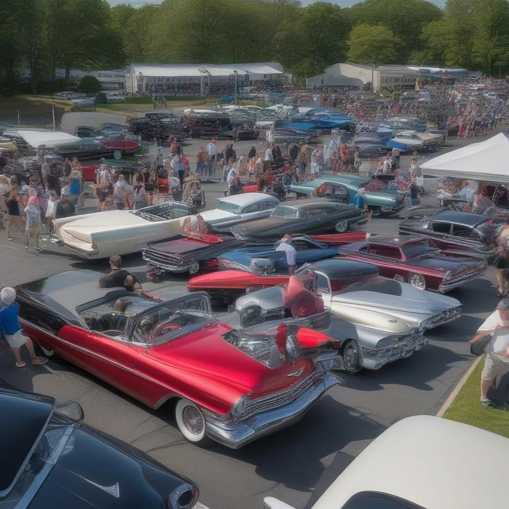 Farmingdale Car Show Crowd