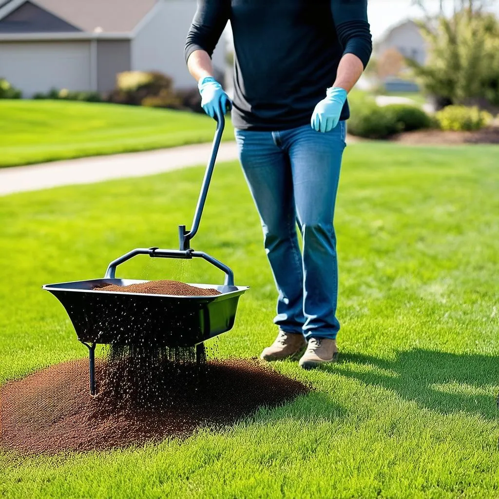 Fertilizing a Lawn in Buffalo, MN