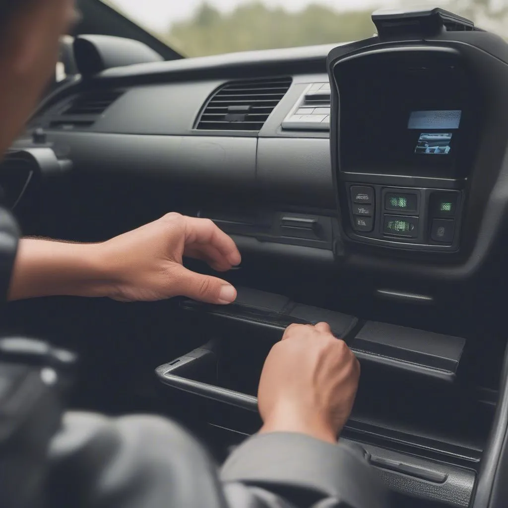 Fingerprint Gun Safe in Car