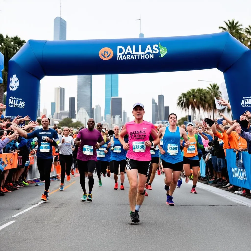 Dallas Marathon Finish Line