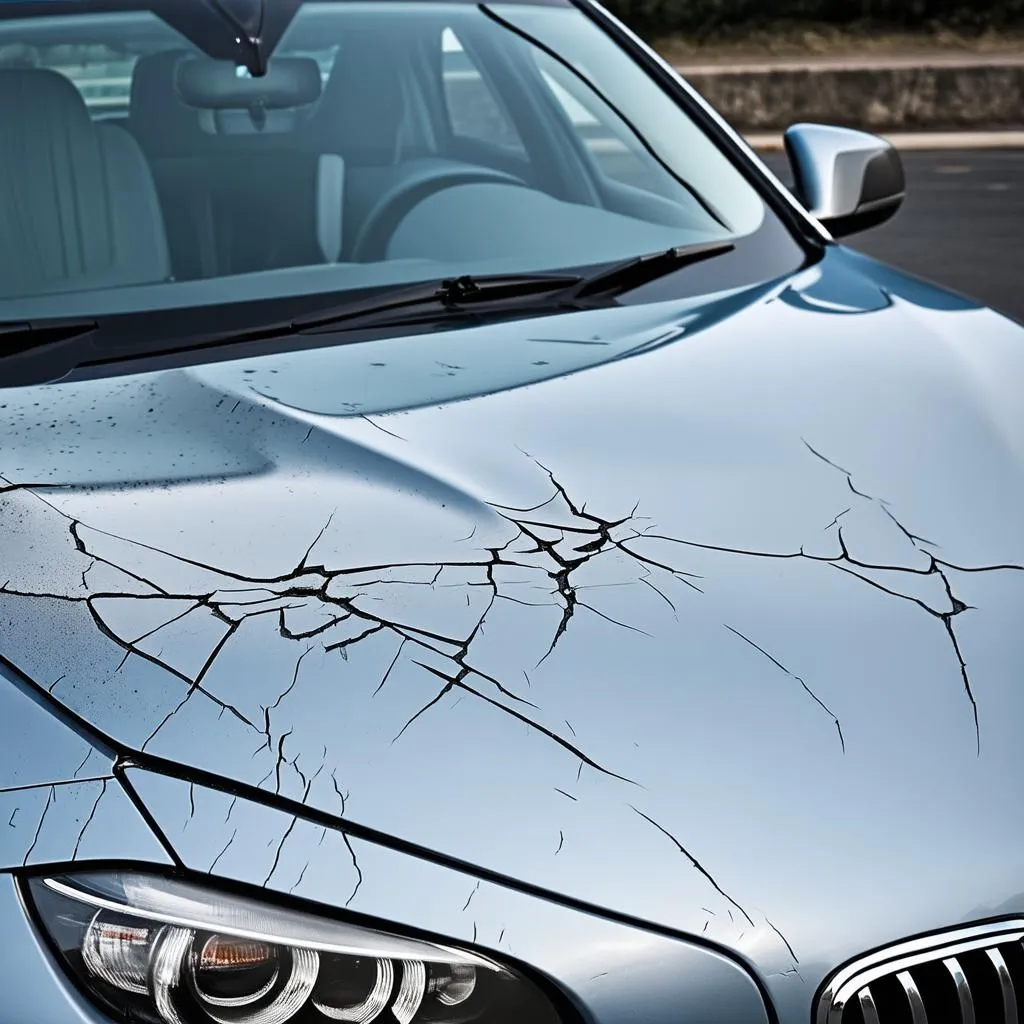 Cracked BMW Paint