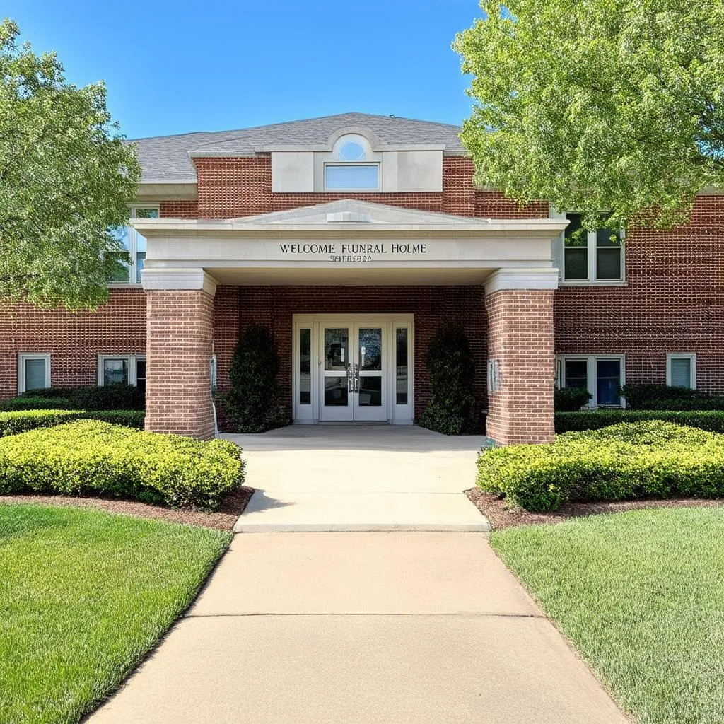 Funeral home exterior