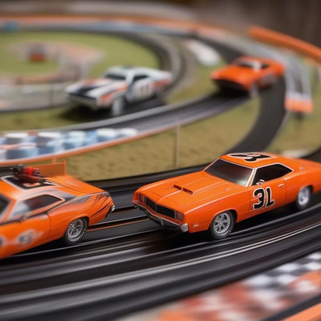 General Lee slot car racing