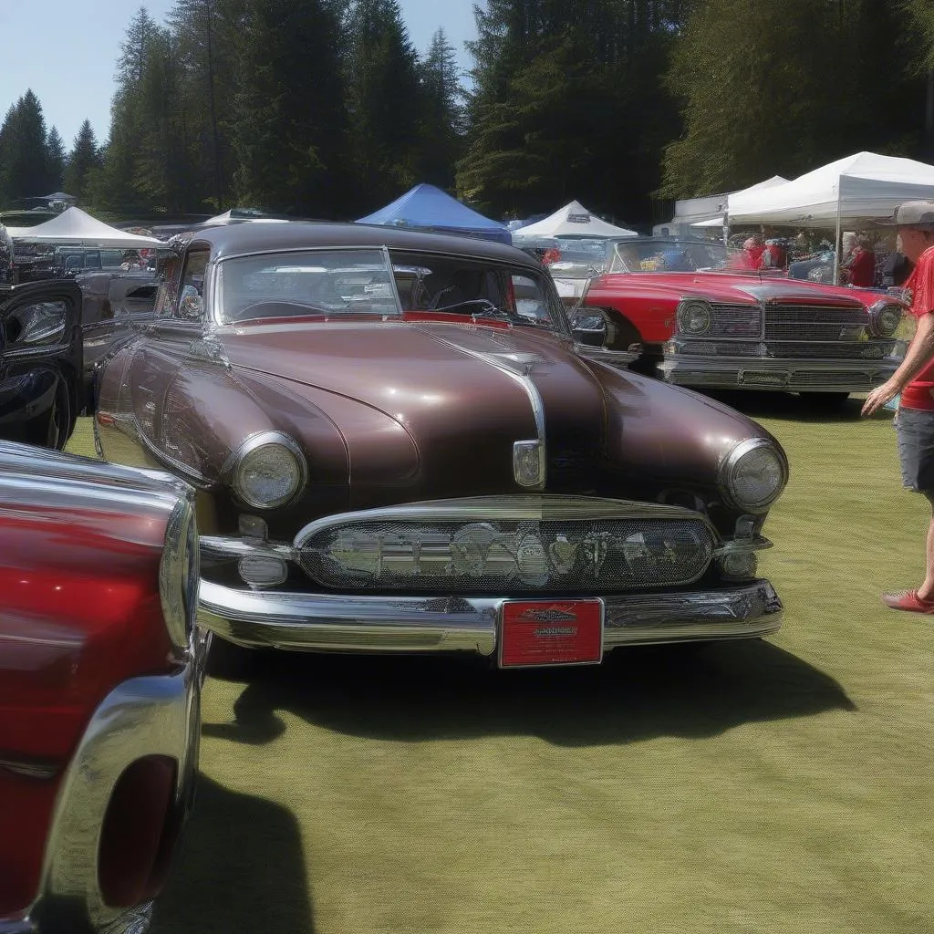 Classic Cars on display at the Gig Harbor Car Show